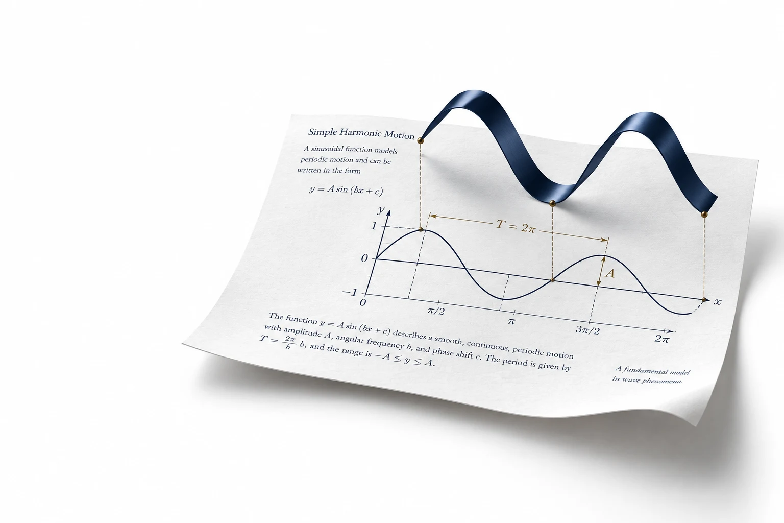 A navy wave diagram lifting from a white textbook page